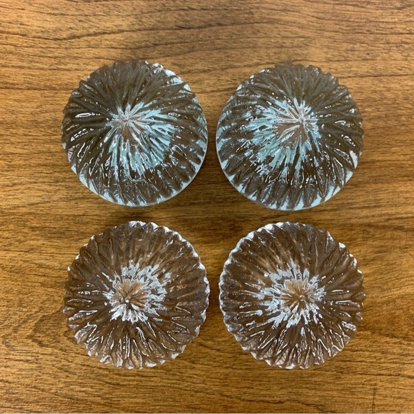 Set Of 4 Tapio Wirkkala Iittala Crystal Candle Holders Finland Vtg Different Sz - Picture 8 of 12